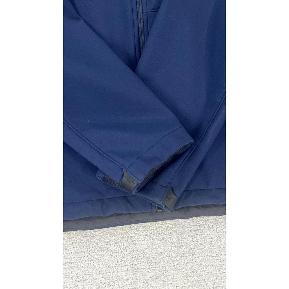 The North Face Jacket Mens XL Apex Bionic Softshell Navy Silicon Valley Bank EUC